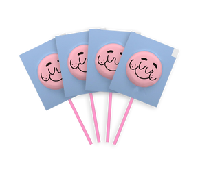 Pirulito Zero Açúcar - Mix (Algodão Doce, Cherry e Spicy) - Pack 3 Pouches (12 Unidades)